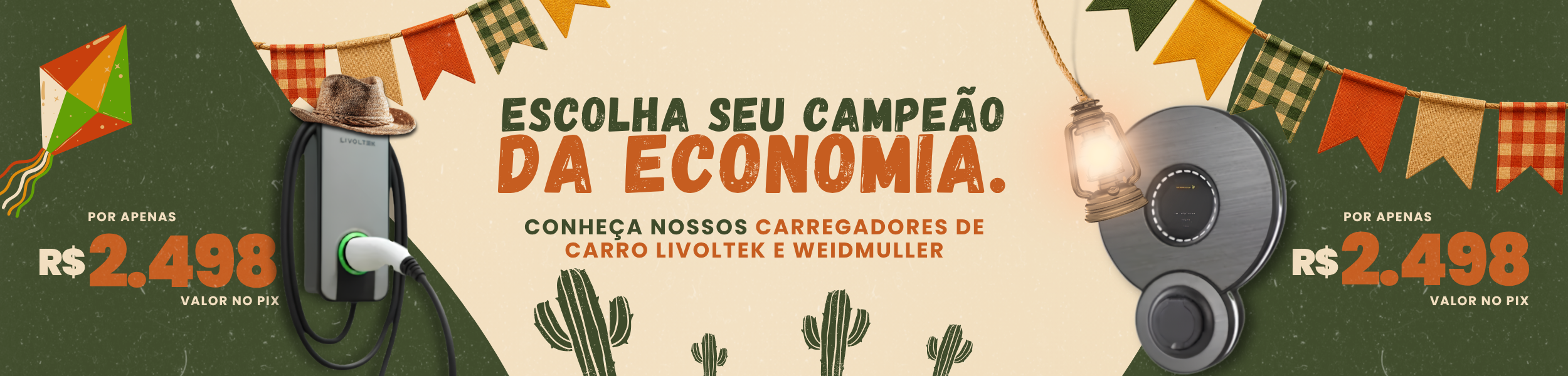 Arraia de Ofertas Carregador Veicular