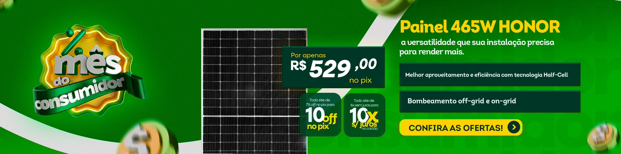 Painel Honor 465W