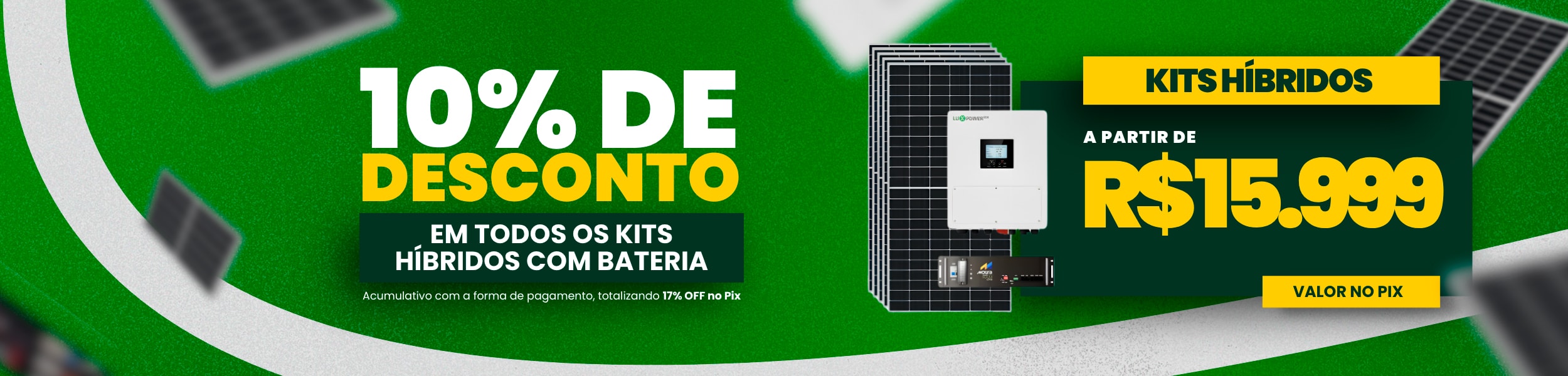 Kit Hibrido com Bateria