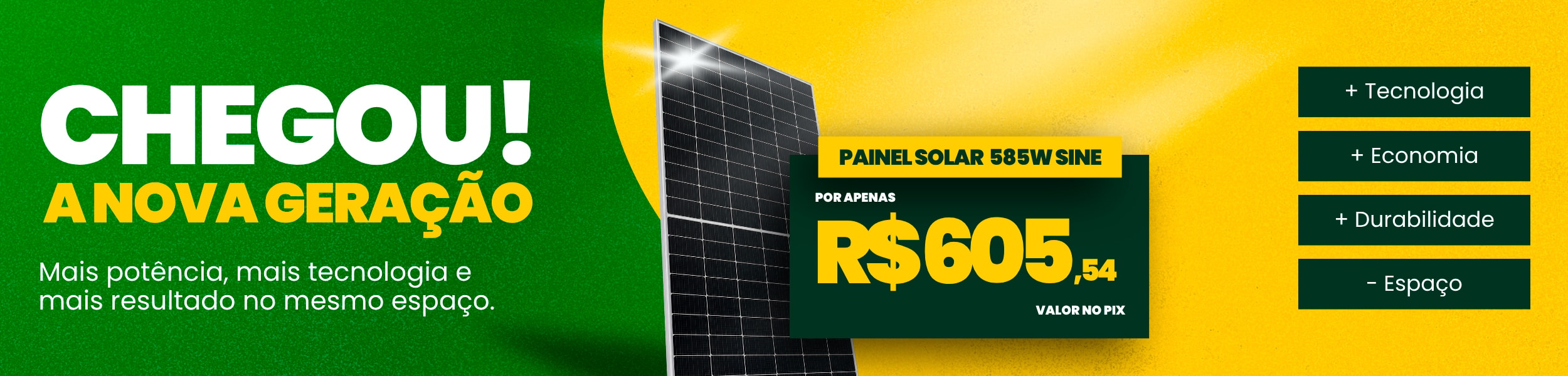 Painel Sine 585W