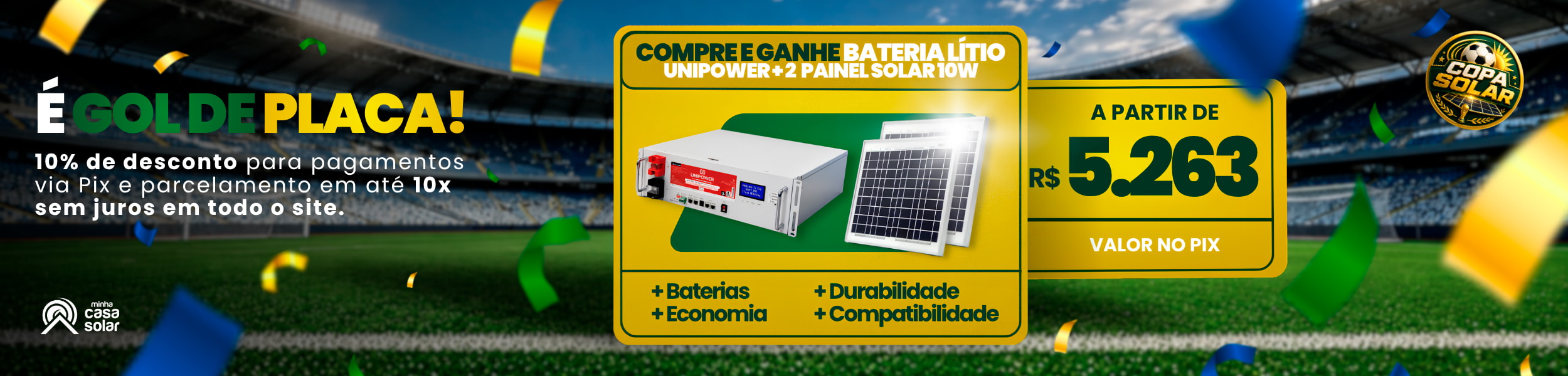 Compra e Ganhe Bateria Lítio