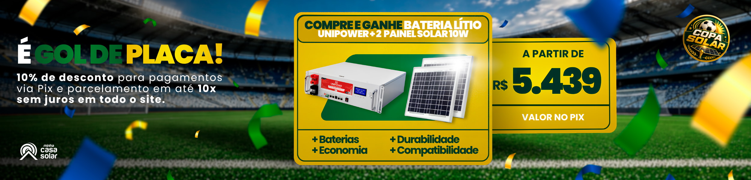 Compra e Ganhe Bateria Lítio