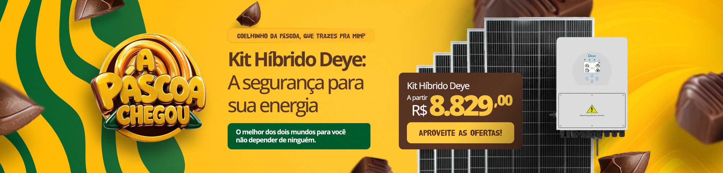 Kit Hibrido Deye Pascoa 2026 | Desktop