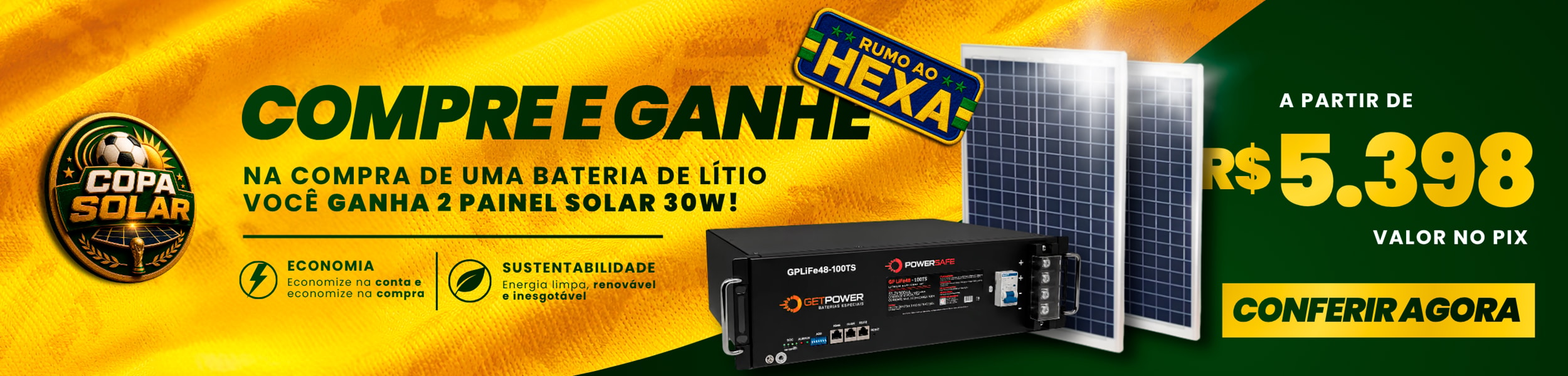 Compra e Ganhe Bateria Lítio
