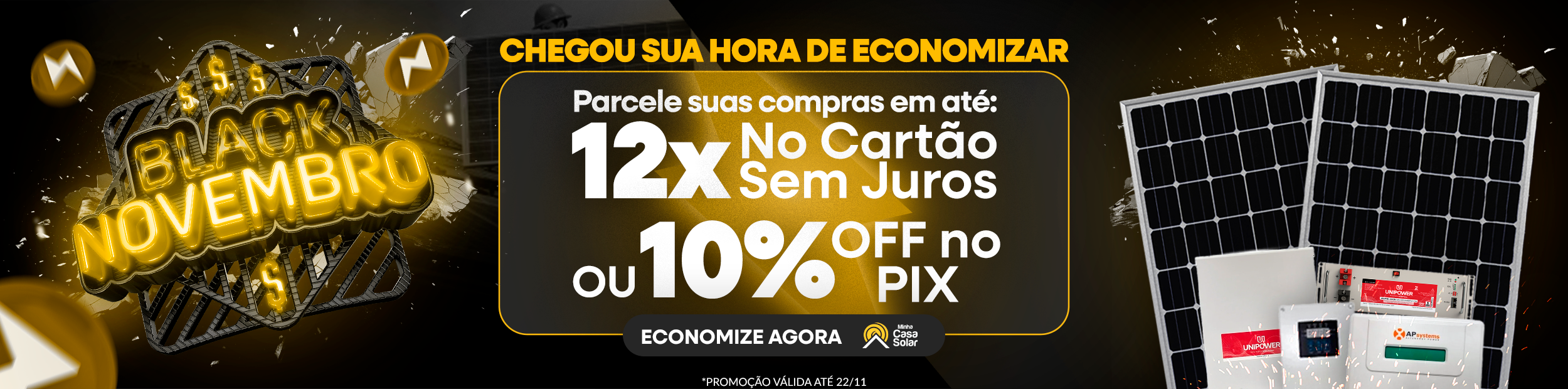 12x sem juros ou 10% off no pix