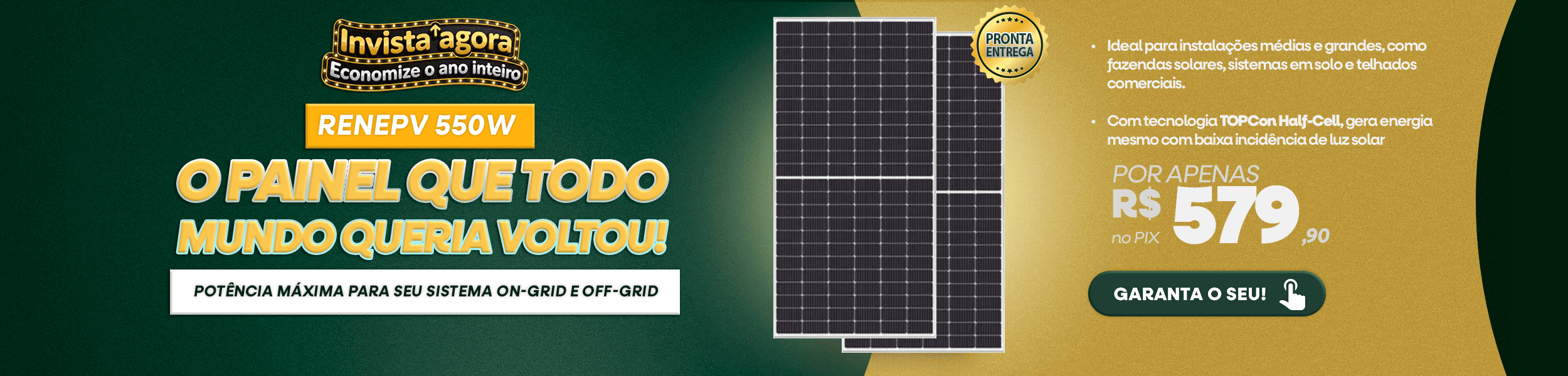 Painel Renepv 550W
