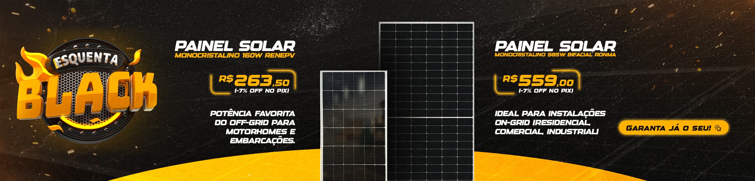 Painéis Solares no Black Minha Casa Solar começou