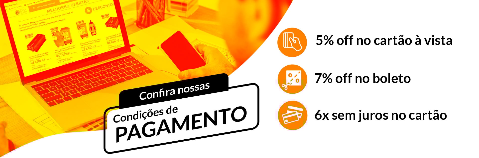 condições de pagamento