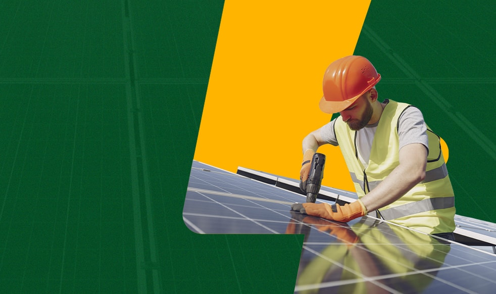 Solução completa<br> de energia solar!