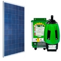 Kit Bomba Solar 1200 a 8600 L/Dia até 40mca Anauger P100 para Poço