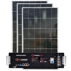 Bateria de Lítio Getpower 100Ah 48V com 3 Painel Solar 160W