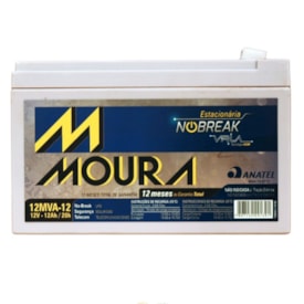 Bateria Estacionária VRLA 12Ah 12V Moura Nobreak - 12MVA-12