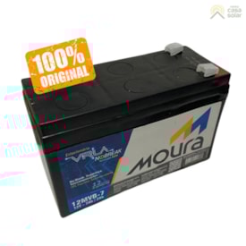 Segunda imagem do produto Bateria Estacionária VRLA 7Ah 12V Moura Nobreak