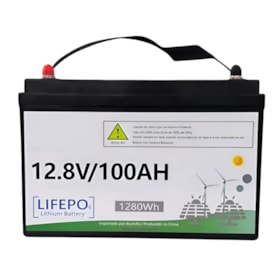 Bateria Solar De Lítio 100Ah 1,2kW 12V Enershare BE12100