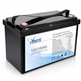 Bateria Solar de Lítio 100Ah 12,8V 1,27kW Anern - AN-LFP12100
