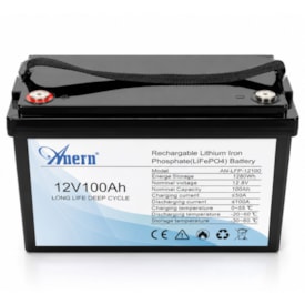 Segunda imagem do produto Bateria Solar de Lítio 100Ah 12,8V 1,27kW Anern - AN-LFP12100