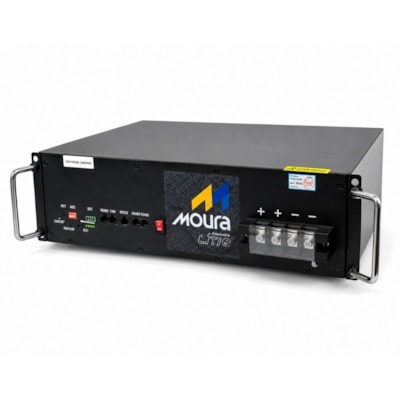 Bateria Solar de Lítio 100Ah 24V 2,4kW 6000 Ciclos Moura - 24MSL100