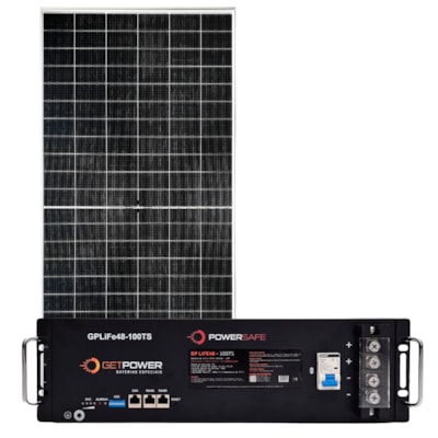 Bateria Solar De Lítio 100Ah 4,8kW 48V 6000 Ciclos Getpower GPLIFE48-100TS