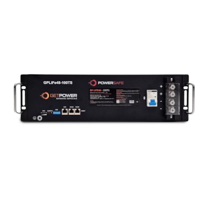 Bateria Solar De Lítio 100Ah 4,8kW 48V Getpower - GPLIFE48-100TS FW-Growatt