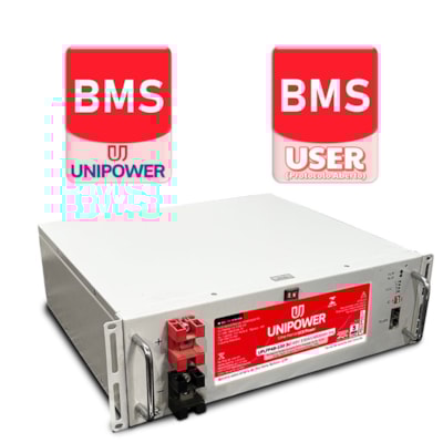 Segunda imagem do produto Bateria Solar de Lítio 100Ah 4,8kWh 48V Unipower – UPLFP48 U06C56
