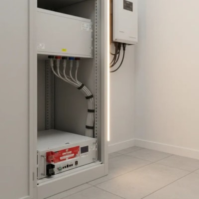 Segunda imagem do produto Bateria Solar de Lítio 100Ah 48V 4,8kW com Display Unipower UPLFP48-100 3U EN