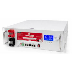 Segunda imagem do produto Bateria Solar de Lítio 100Ah 48V 4,8kW com Display Unipower UPLFP48-100 3U EN