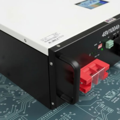 Segunda imagem do produto Bateria Solar de Lítio 100ah 5kw 48v com Display Unipower Uplfp48inwall