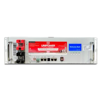 Bateria Solar De Lítio 150Ah 48V 7.2Wh 6000 Ciclos Unipower - UPLFP48 3U