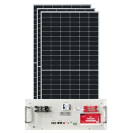 Bateria Solar De Lítio 150Ah 48V Unipower com 3 Painel Solar 585W