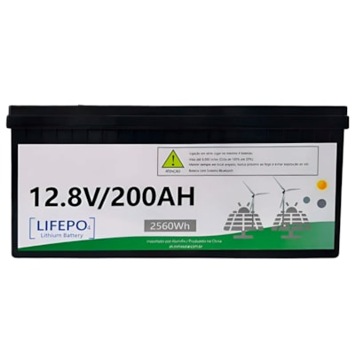 Segunda imagem do produto Bateria Solar De Lítio 200Ah 2,4kW 12V Enershare BE12200
