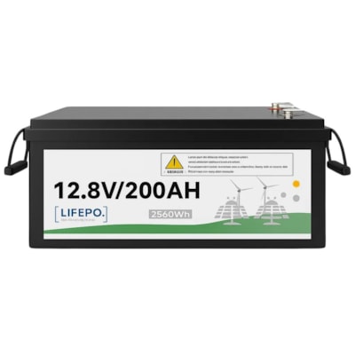 Bateria Solar De Lítio 200Ah 2,4kW 12V Enershare BE12200