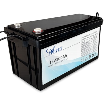 Bateria Solar de Lítio 200Ah 2,56kW 12V Anern - AN-LFP12200