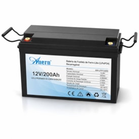 Segunda imagem do produto Bateria Solar de Lítio 200Ah 2,56kW 12V Anern - AN-LFP12200
