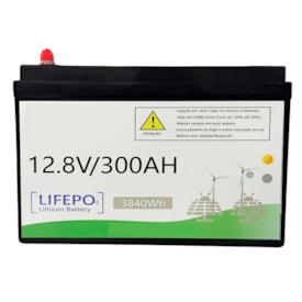 Segunda imagem do produto Bateria Solar De Lítio 300Ah 3,6kW 12V Enershare BE12300