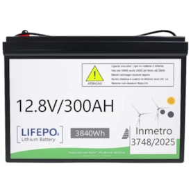 Bateria Solar De Lítio 300Ah 3,6kW 12V Enershare BE12300