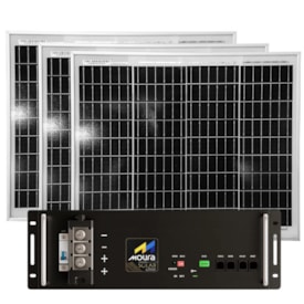 Bateria Solar Moura 100Ah 48V com 3 Painel Solar 30W