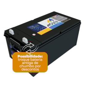 Segunda imagem do produto Bateria Solar Moura 234Ah - MS234Ah (antiga 220Ah)