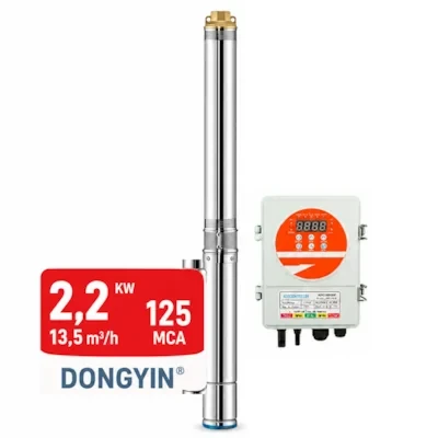 Bomba Solar Submersa 2200W 120MCA ou 12800L/h Dongyin 4SDS14-125-240-2200