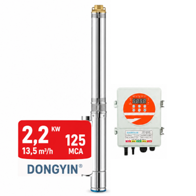 Bomba Solar Submersa 2200W 125MCA ou 13500L/h Dongyin 4SDS14-125-240-2200