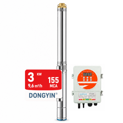 Bomba Solar Submersa 2200W 150MCA ou 10000L/h Dongyin 4SDS10-155-240-2200