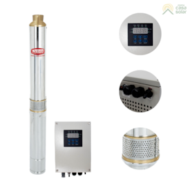 Segunda imagem do produto Bomba Submersa Solar 2200W 280V 270MCA Ebara - 3SBPS2-27