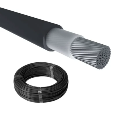 Segunda imagem do produto Cabo Flexível 10mm² 750V Preto (Vendido no metro)