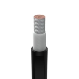 Segunda imagem do produto Cabo Flexível Solar 6mm² 1kVca - 1,8kVcc Preto - Cabel