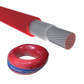 Cabo Flexível Solar 6mm² 1kVca - 1,8kVcc Vermelho - Lafeber