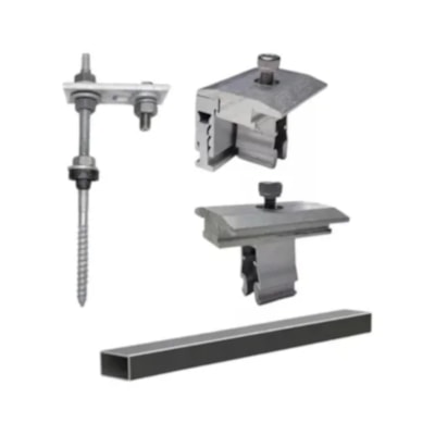 Caixa Acessórios Fixação Telhado Ondulado Viga Madeira 2 Módulos Perfil Master