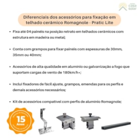 Segunda imagem do produto Caixa de Acessórios para Fixação em Telhado Cerâmico - Romagnole