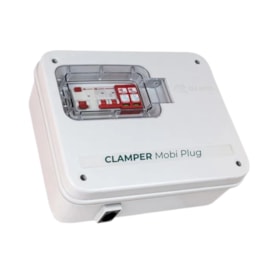 Caixa Proteção Carregador Veicular CLAMPER Mobi Plug 220V 5kW Tomada Residencial 20A