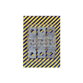 Cartela com 03 Fusíveis para Corrente Contínua de 100A Tipo Midi - CMD100A