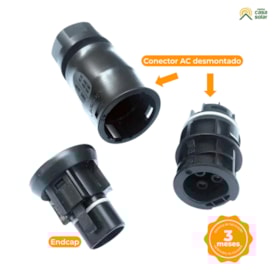Segunda imagem do produto Conector AC e Endcap para Microinversor Deye