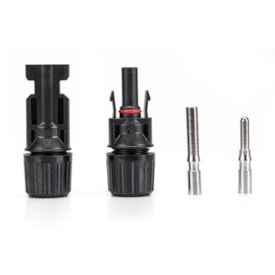 Conector para Painel Solar Macho e Fêmea com Terminais - ProAuto